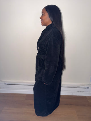 Luxe Signature Black Robe