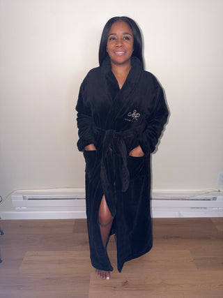 Luxe Signature Black Robe