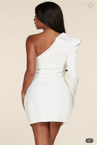 Natalié | White Blazer Dress